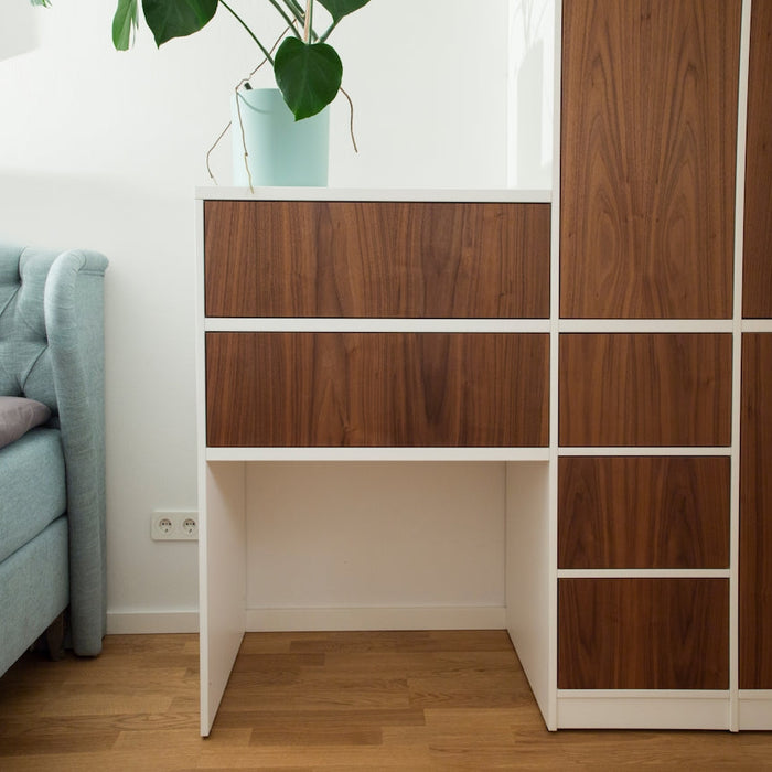 brown and white wooden cabinet