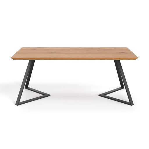 Industrial Esstisch aus massiver Eiche | Tisch Avil in verschiedenen Größen - 120 x 80 x 75