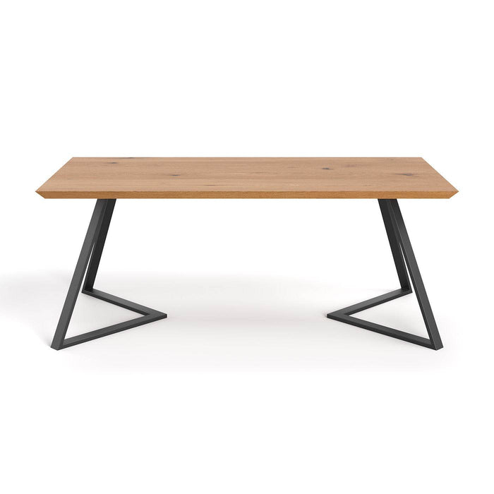 Industrial Esstisch aus massiver Eiche | Tisch Avil in verschiedenen Größen - 120 x 80 x 75