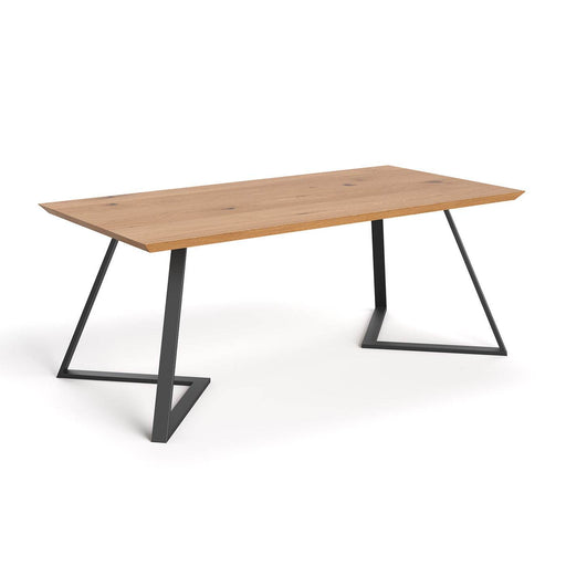 Industrial Esstisch aus massiver Eiche | Tisch Avil in verschiedenen Größen - 120 x 80 x 75