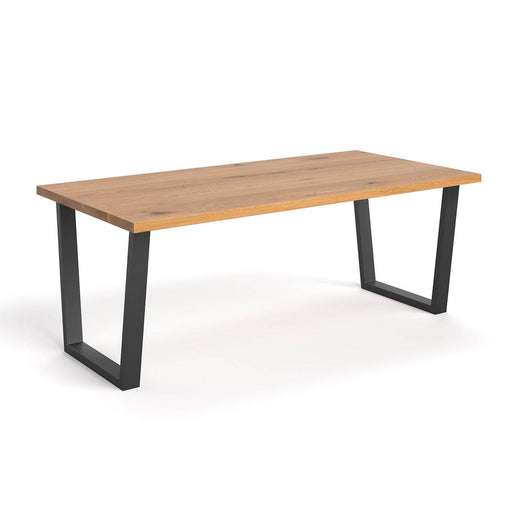 Industrial Esstisch aus massiver Eiche | Tisch Erant in verschiedenen Größen - 120 x 80 x 75
