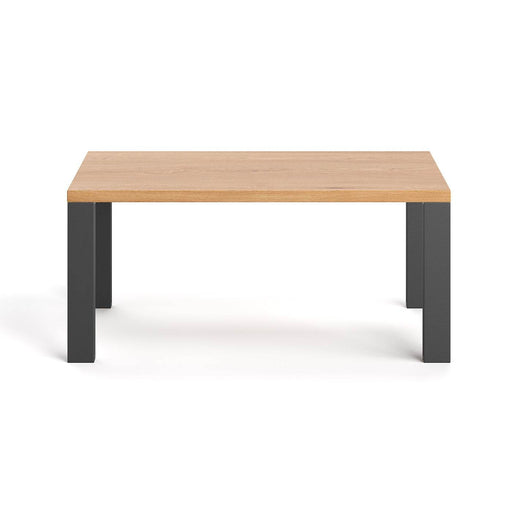 Industrial Couchtisch aus massiver Eiche | Kaffeetisch Fold in verschiedenen Größen - 80 x 60 x 45
