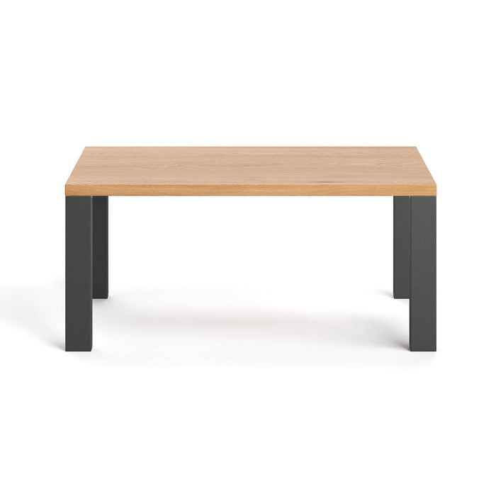 Industrial Couchtisch aus massiver Eiche | Kaffeetisch Fold in verschiedenen Größen - 80 x 60 x 45