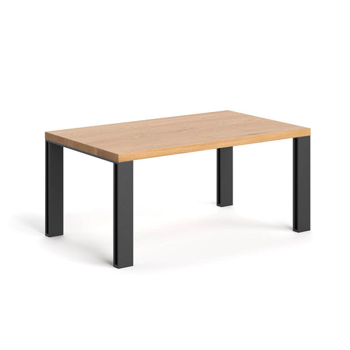 Industrial Couchtisch aus massiver Eiche | Kaffeetisch Fold in verschiedenen Größen - 80 x 60 x 45