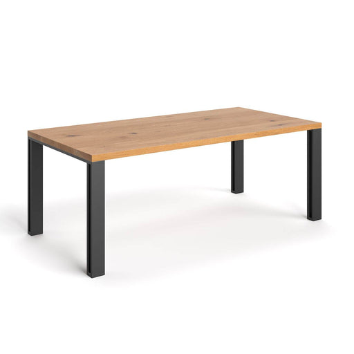 Industrial Esstisch aus massiver Eiche | Tisch Fold in verschiedenen Größen - 120 x 80 x 75