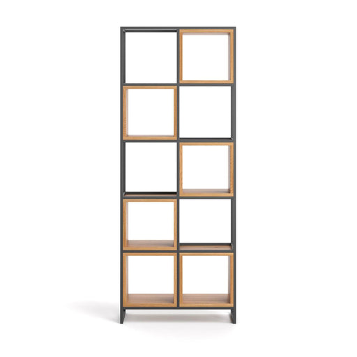 Industrial Regal aus massiver Eiche | Raumteiler Frame in zwei Größen - 82 x 38 x 200