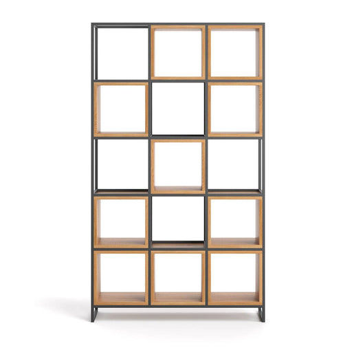 Industrial Regal aus massiver Eiche | Raumteiler Frame in zwei Größen - 82 x 38 x 200