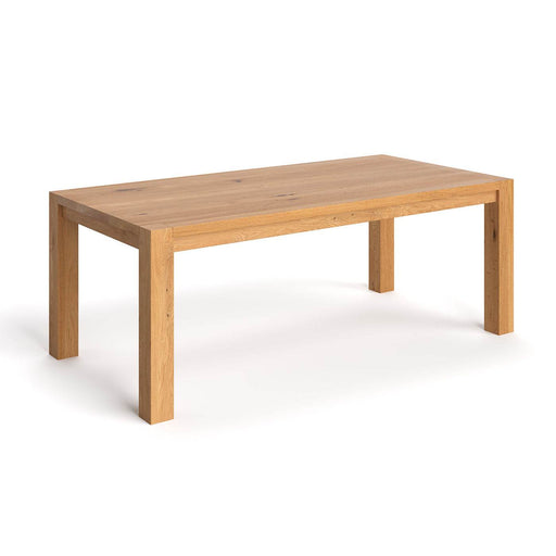 Moderner Esstisch aus massiver Eiche | Tisch Gustav in verschiedenen Größen - 120 x 80 x 75