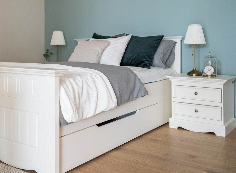 Nachtkonsole Belluno Elegante aus Massivholz - Eiche