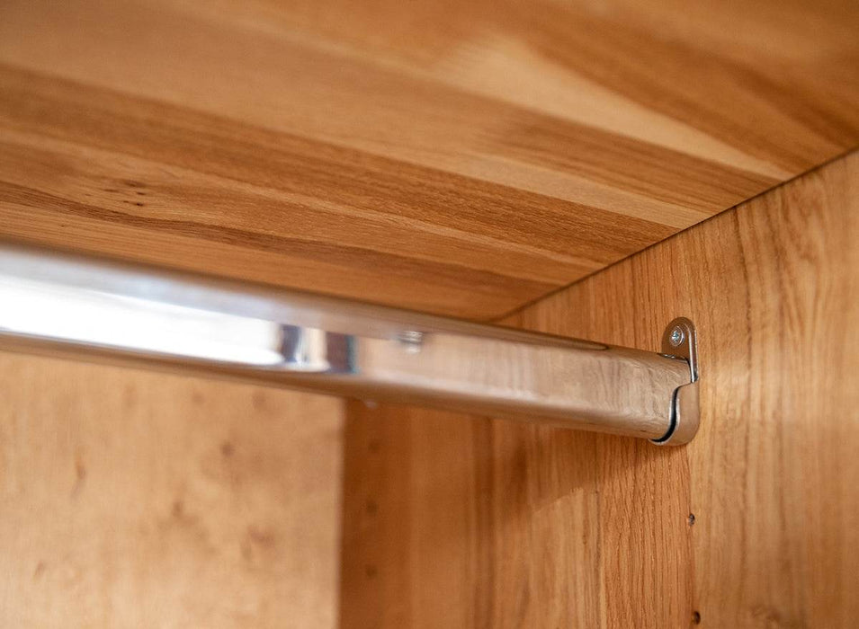 Moderner Kleiderschrank aus massiver Eiche | Beleuchteter Schrank Ravello 5 -