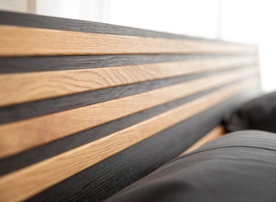 Modernes Bett aus massiver Eiche | Doppelbett Ravello - 140