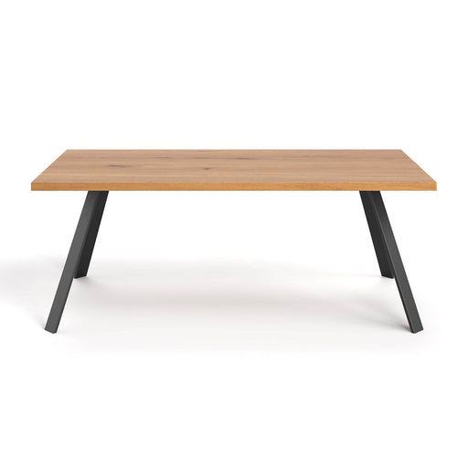 Industrial Esstisch aus massiver Eiche | Tisch Lige in verschiedenen Größen - 120 x 80 x 75