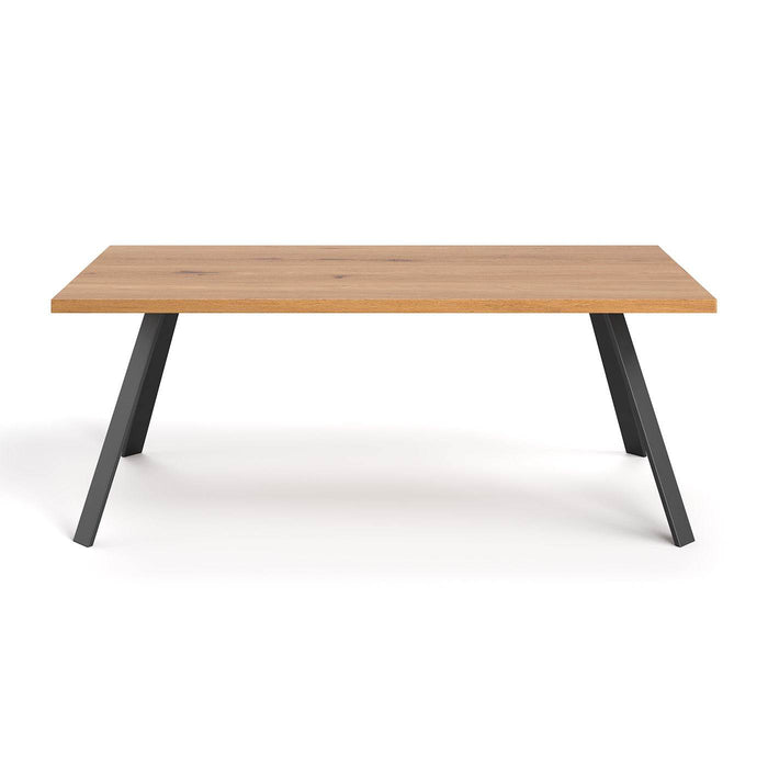 Industrial Esstisch aus massiver Eiche | Tisch Lige in verschiedenen Größen - 120 x 80 x 75