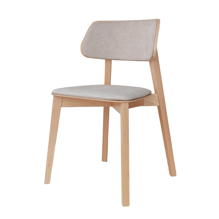 Esszimmerstuhl aus Massivholz | Minimalistischer Polsterstuhl Como