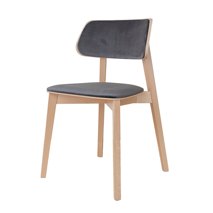 Esszimmerstuhl aus Massivholz | Minimalistischer Polsterstuhl Como