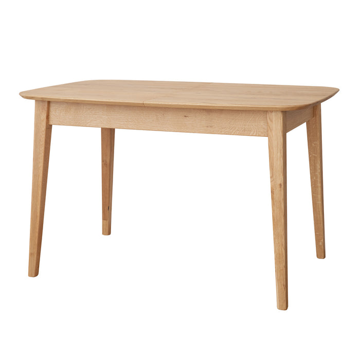 Minimalistischer Tisch aus massiver Eiche mit Verlängerung 45 | Ausziehtisch Orbetello