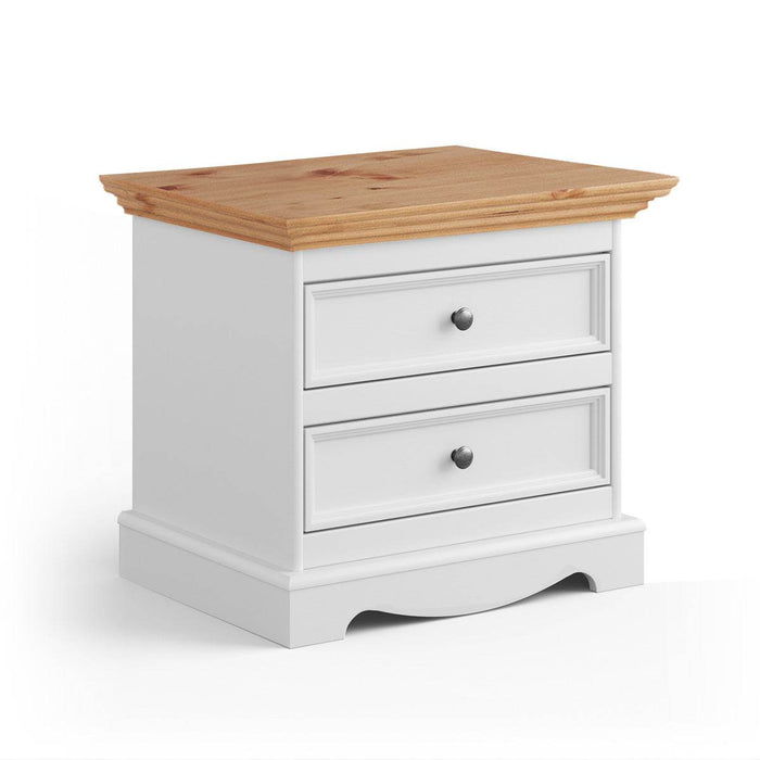 Nachtkonsole Belluno Elegante aus Massivholz - Kiefer