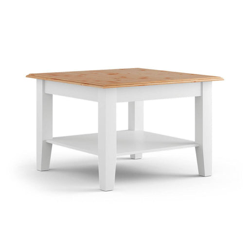 Couchtisch Belluno Elegante aus Massivholz in Weiß - Kiefer