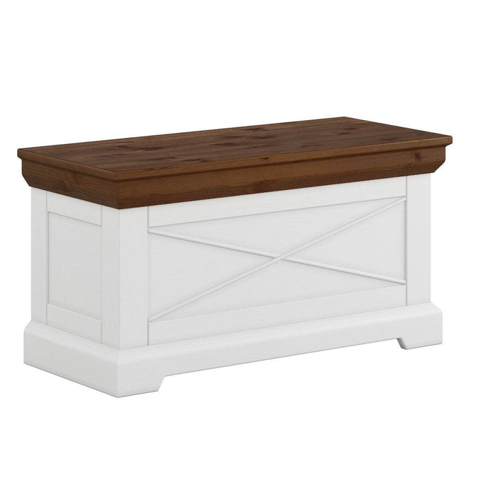 Truhe aus Massivholz | Aussteuertruhe Marone Elite Tabacco -