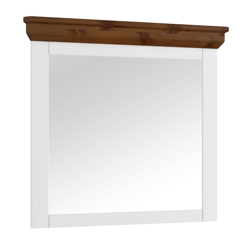 Wandspiegel aus Massivholz | Spiegel Marone Elite Tabacco -