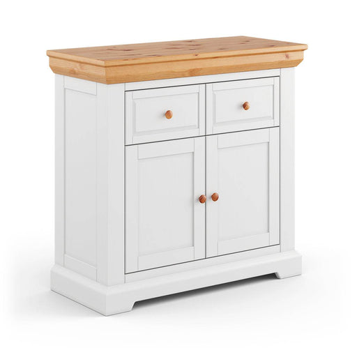 Kleines Sideboard aus Massivholz | Zweitürige Kommode Marone Elite mit Schubladen -