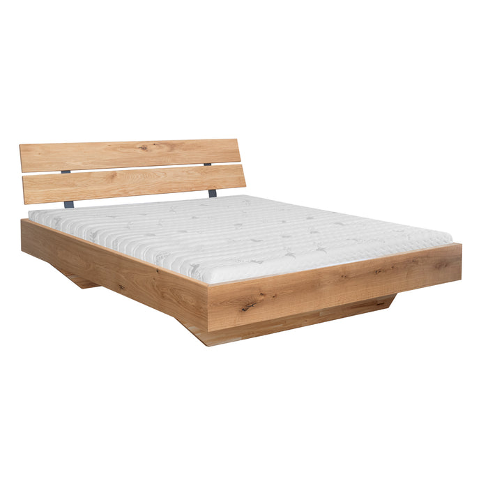 Modernes Bett aus massiver Eiche | Doppelbett Toretta