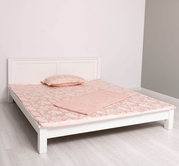 Schlichtes Bett aus Massivholz- in verschiedenen Größen - Weiß / 90 x 200