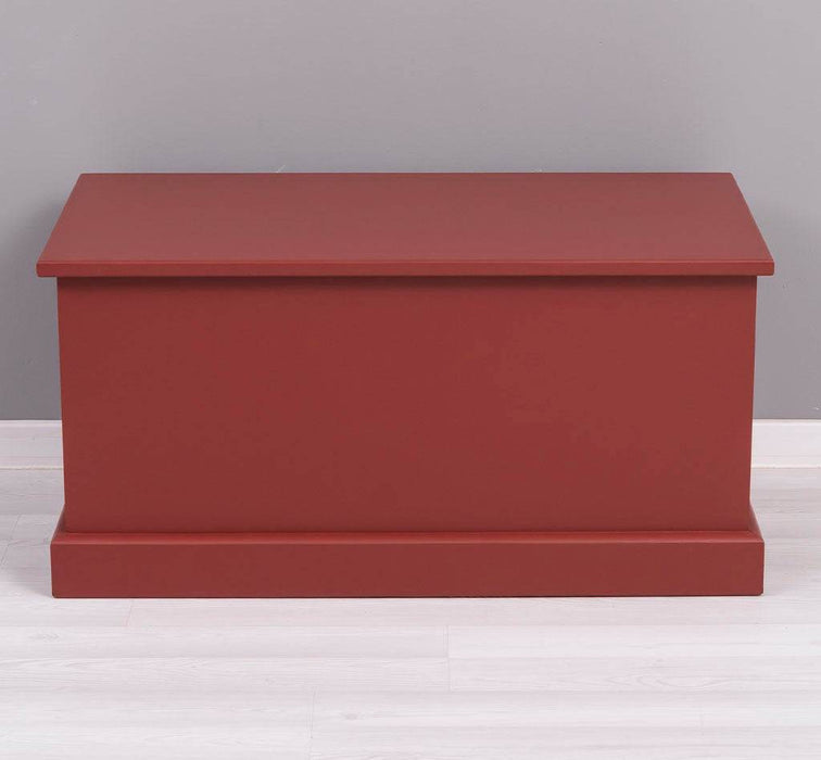 Bettkasten - Truhe aus Massivholz - Rot