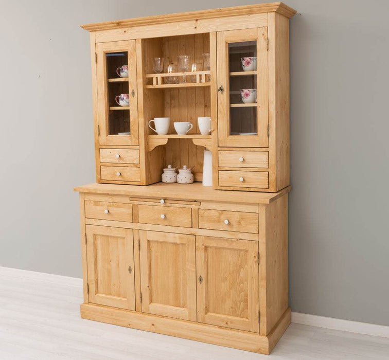 Küchen- und Buffetschrank aus Massivholz im Landhausstil -