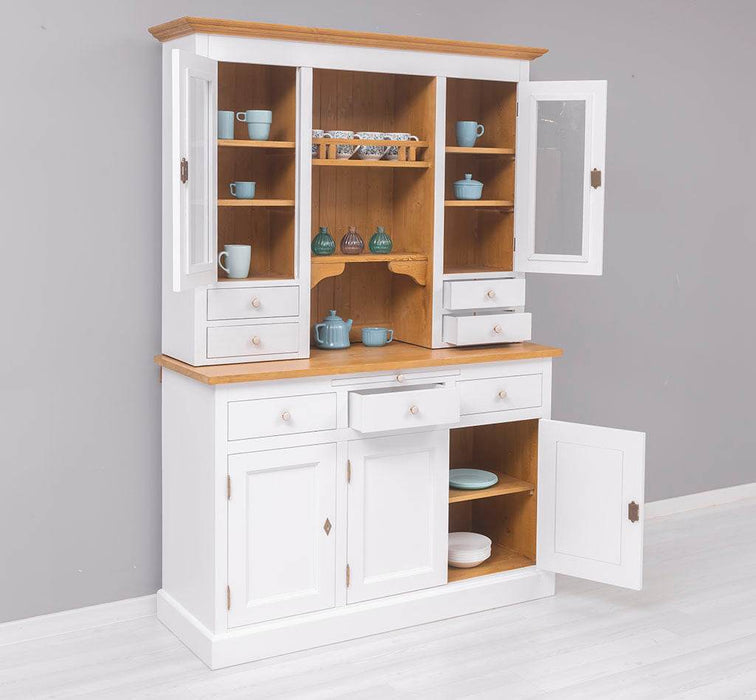 Küchen- und Buffetschrank aus Massivholz im Landhausstil -