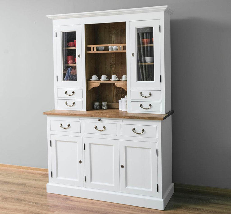 Küchen- und Buffetschrank aus Massivholz im Landhausstil -