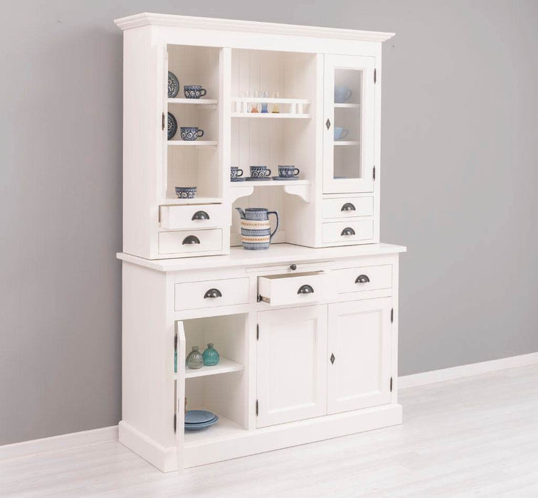 Küchen- und Buffetschrank aus Massivholz im Landhausstil -