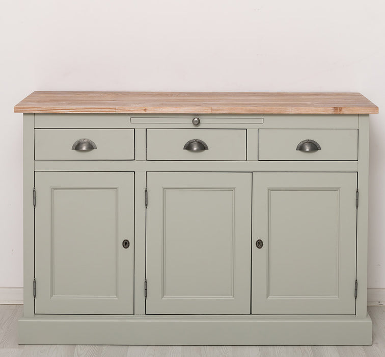 Landhaus Sideboard aus Massivholz im Landhausstil mit 3 Schubladen und Türen