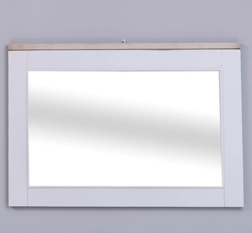 Minimalistischer Wandspiegel aus Massivholz -