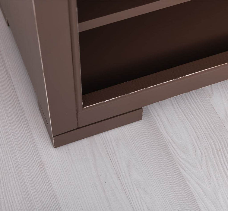 Schuhbank aus Massivholz | Schuhregal mit Sitzbank -