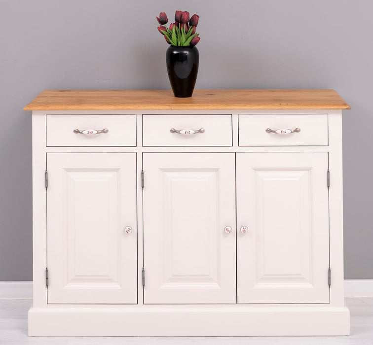 Sideboard aus Massivholz | Konsolenschrank mit drei Schubladen