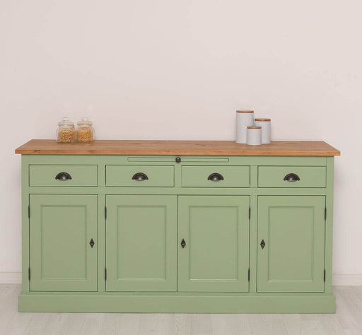 Viertüriges Sideboard aus Massivholz im Landhausstil -