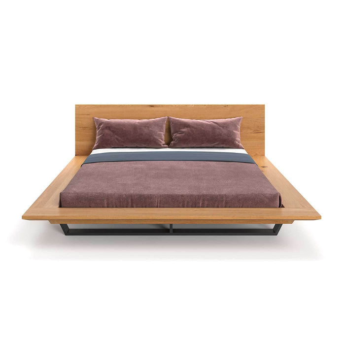 Industrial Bett aus massiver Eiche und Metall | DANZZ Nova - 140 x 200
