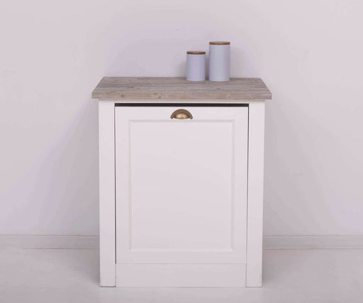 Spülmaschinenschrank | Küchenunterschrank für Spülmaschine aus Massivholz | Einbauschrank | Spülmaschinenblende - Eiche Gebürstet | Weiß
