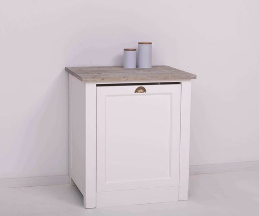 Spülmaschinenschrank | Küchenunterschrank für Spülmaschine aus Massivholz | Einbauschrank | Spülmaschinenblende - Eiche Gebürstet | Weiß