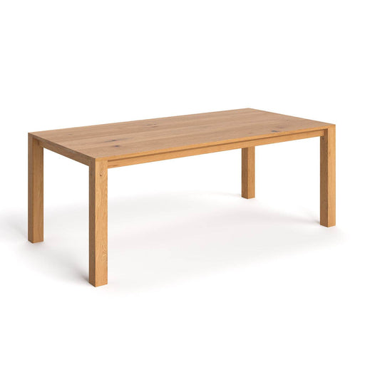 Moderner Esstisch aus massiver Eiche | Tisch Plain in verschiedenen Größen - 120 x 80 x 75