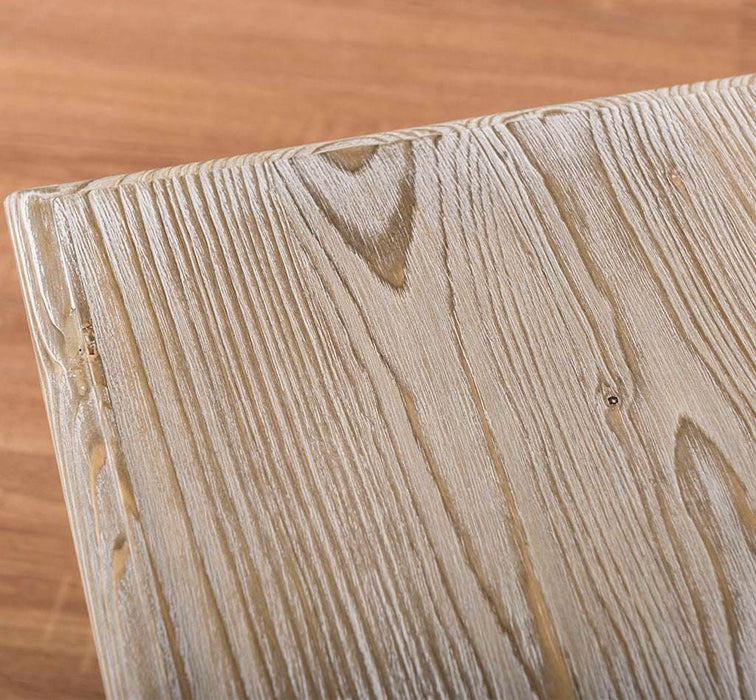 Hocker aus Massivholz mit gedrechselten Beinen - Vintage Grün