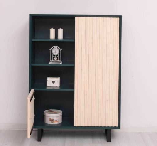 Wohnzimmerkommode aus Massivholz | Sideboard in verschiedenen Farben - Petrol