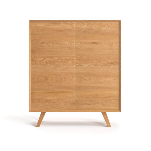 Sideboard aus massiver Eiche | Viertürige Kommode Quatro -