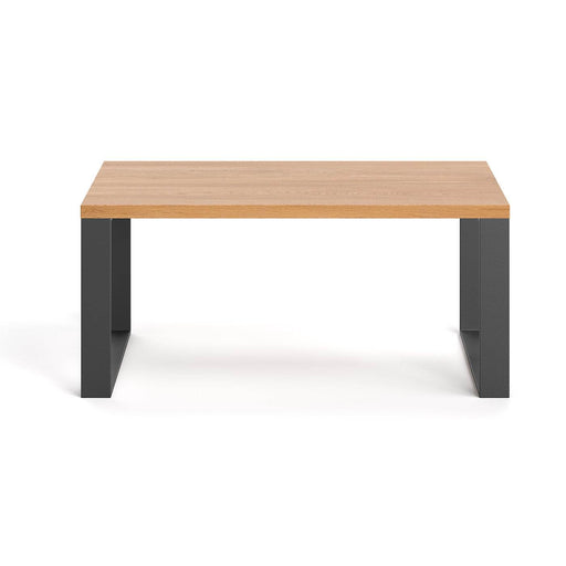 Industrial Couchtisch aus massiver Eiche | Kaffeetisch Slim in verschiedenen Größen - 80 x 60 x 45