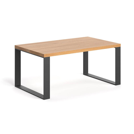 Industrial Couchtisch aus massiver Eiche | Kaffeetisch Slim in verschiedenen Größen - 80 x 60 x 45
