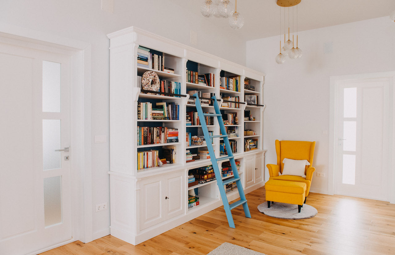 Massivholzmöbel-becker Möbel auf Maß Beispiel Bibliothek Anpassung an den Wohnraum