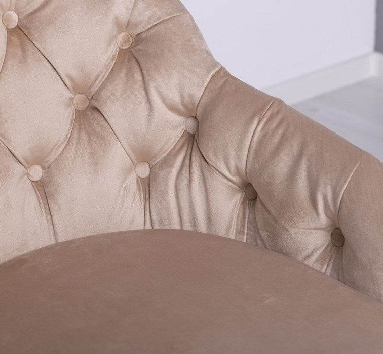 Chesterfield Stuhl aus Massivholz in verschiedenen Farben | Lounge Sessel kaptioniert - Rot