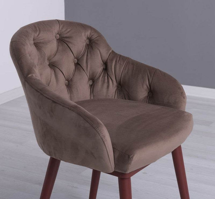 Chesterfield Stuhl aus Massivholz in verschiedenen Farben | Lounge Sessel kaptioniert - Rot