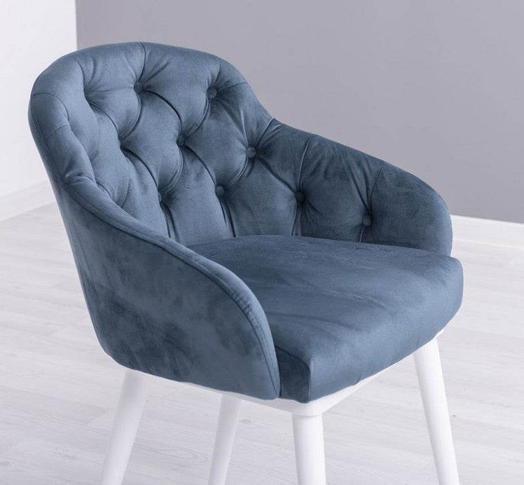 Chesterfield Stuhl aus Massivholz in verschiedenen Farben | Lounge Sessel kaptioniert - Rot